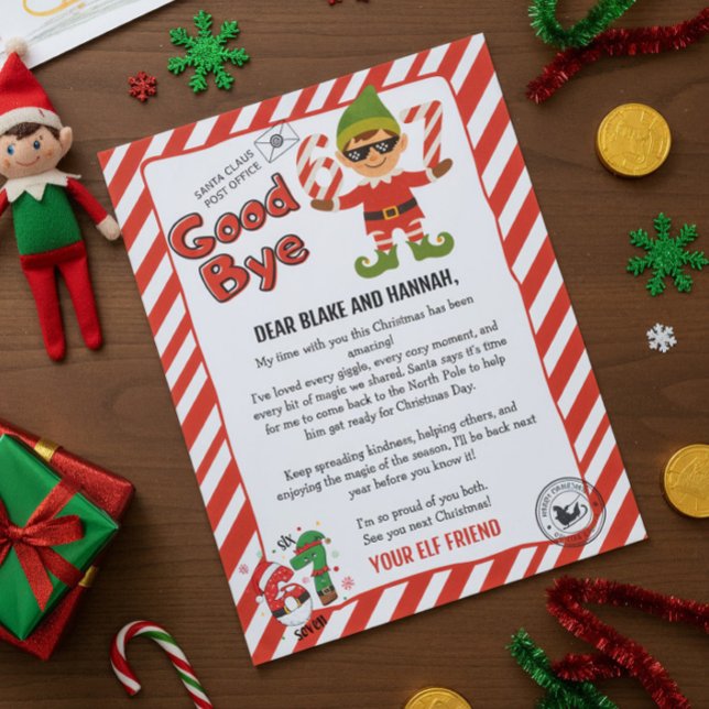 Invitación Carta de Despedida De Tu Elfo (Subido por el creador)
