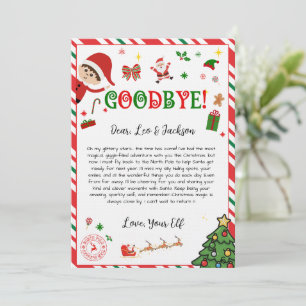 Invitación carta de despedida del duende - carta de regreso d