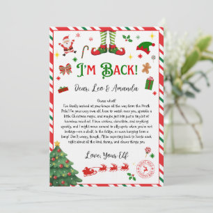Invitación carta de despedida del duende - carta de regreso d