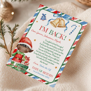 Invitación Carta de duende Niño de Navidad Carta