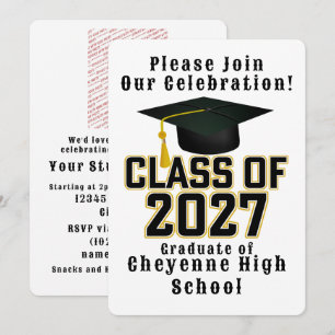 Invitación Carta de graduación de la promoción 2027 Foto