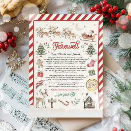Invitación Carta de jubilación personalizada de Elf Adiós Elf
