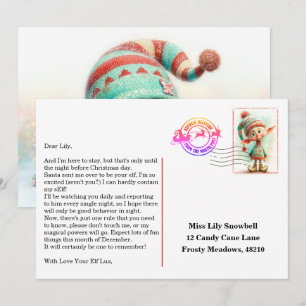 Invitación Carta de llegada del duende Mensaje de bienvenid