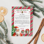 Invitación Carta de los Navidades de Santa Claus<br><div class="desc">Carta personalizada de Santa Clause. Dale a tu hijo este año una tierna carta de Santa Claus. Colección: https://www.zazzle.com/collections/love_christmas_collection-119212194434211063</div>