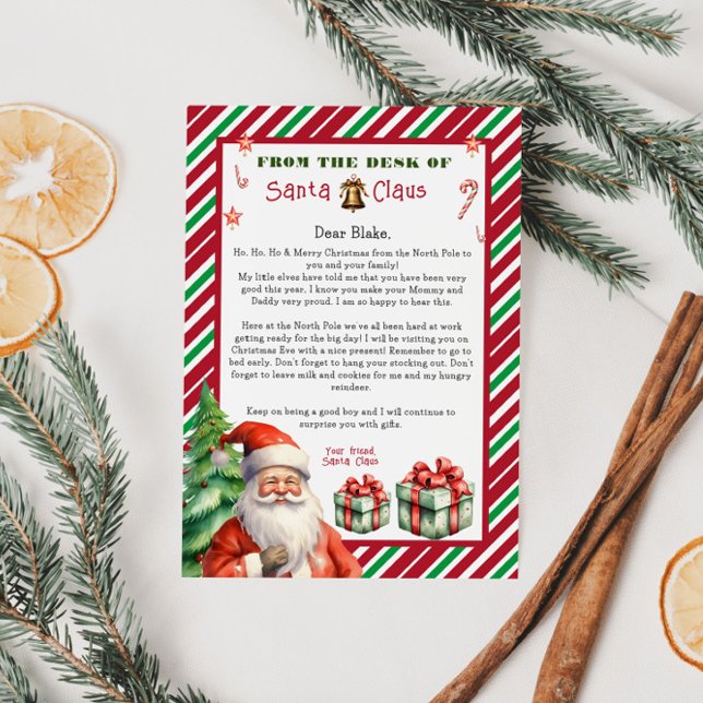 Invitación Carta de los Navidades de Santa Claus (Subido por el creador)