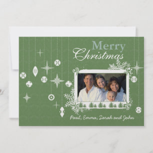Invitación Carta de los navidades sobre los adornos navideños
