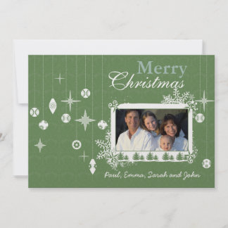 Invitación Carta de los navidades sobre los adornos navideños