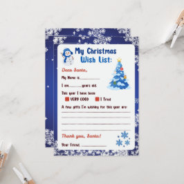 Invitación Carta de Navidad a Santa Claus País de las Maravil