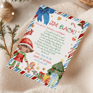 Invitación Carta de Navidad de Niño Carta de Carta de Duende