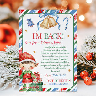 Invitación Carta de Navidad del Niño Elfo Carta