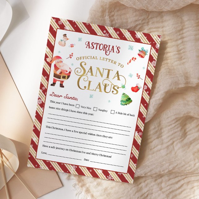 Invitación Carta De navidades A Santa Claus Personalizada (Subido por el creador)