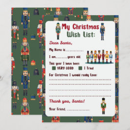 Invitación Carta de navidades a Santa - Nutcracker