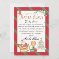 Carta mágica personalizada de Santa Printable