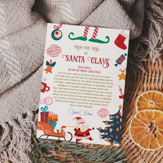 Invitación Carta oficial personalizada del Polo Norte de Sant (Subido por el creador)
