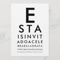 Carta Oftálmica de Optometría de Oftalmología Pers