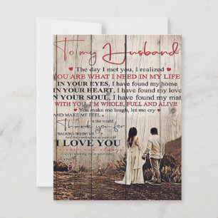 Invitación Carta para él Regalo genial para mi marido