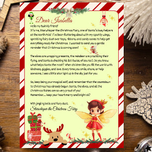 Invitación Carta Personalizada de la Hada Ayudante de Santa