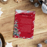 Invitación Carta personalizada de los Navidades de Santa Clau<br><div class="desc">Carta personalizada de Santa Claus. Dale a tu hijo este año una tierna carta de Santa Claus. Colección: https://www.zazzle.com/collections/love_christmas_collection-119212194434211063</div>