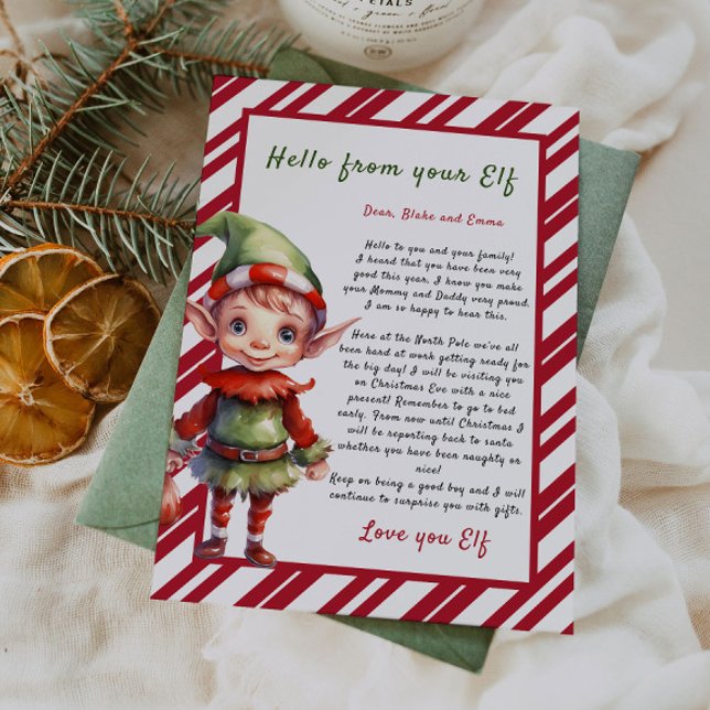 Invitación Carta personalizada de Navidades de Elf (Subido por el creador)