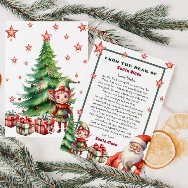 Invitación Carta personalizada de navidades de Santa y Elf (Subido por el creador)