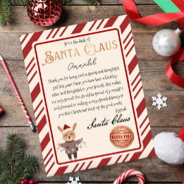 Invitación Carta personalizada de Santa Claus