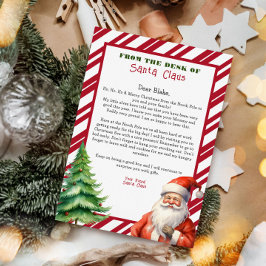 Invitación Carta personalizada de Santa Claus Navidades Inv