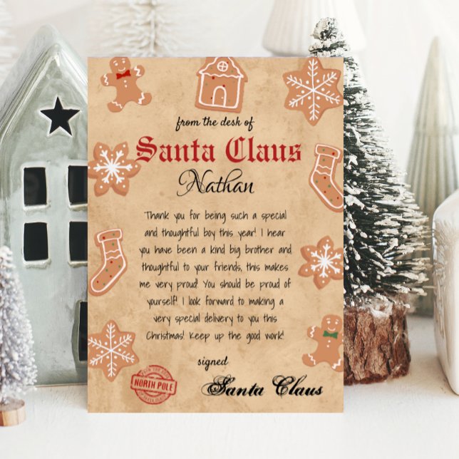 Invitación Carta personalizada de Santa Printable (Subido por el creador)