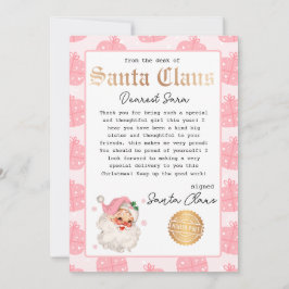 Invitación Carta personalizada de Santa Template