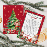Invitación Carta personalizada de Santa y Elf<br><div class="desc">Carta personalizada de Santa Claus. Dale a tu hijo este año una tierna carta de Santa Claus. Colección: https://www.zazzle.com/collections/love_christmas_collection-119212194434211063</div>