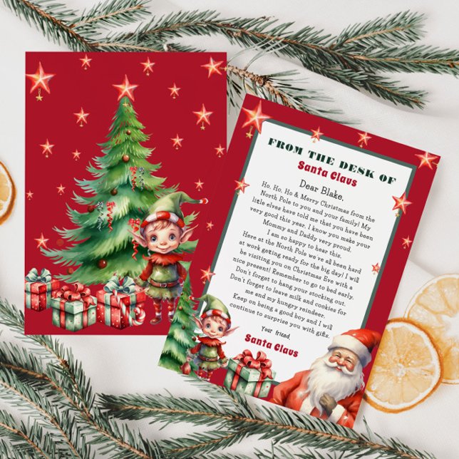 Invitación Carta personalizada de Santa y Elf (Subido por el creador)