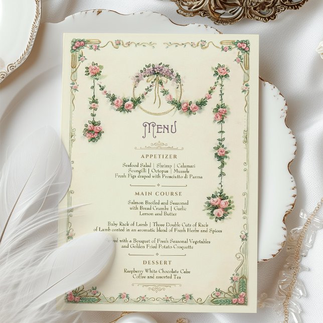 Invitación Carta victoriana Boda de cena (Subido por el creador)