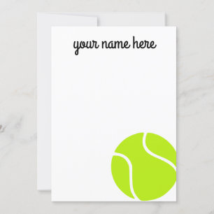 Invitación Cartas de agradecimiento a los niños por el tenis