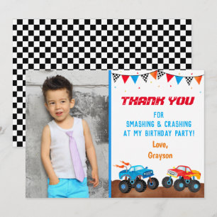 Invitación Cartas de agradecimiento por fiesta de cumpleaños 
