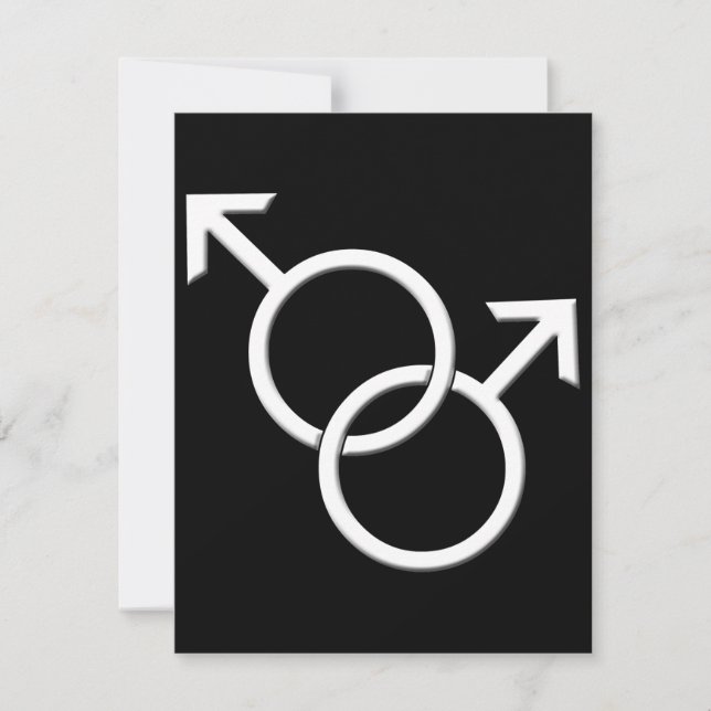 Invitación Cartas de amor del mismo sexo invitadas a fiesta d (Anverso)