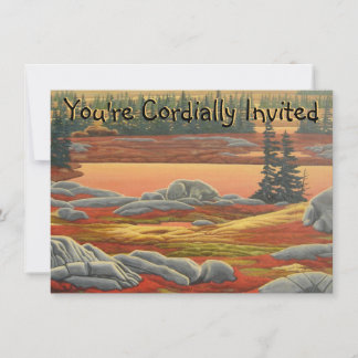 Invitación Cartas de arte de oso polar personalizadas