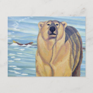 Invitación Cartas de arte de oso polar personalizadas invitad