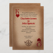 Cartas de bodas rusticas de Las Vegas