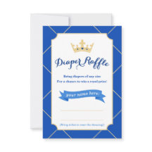 Cartas de Diaper Raffle | Baby Shower Temático Pri