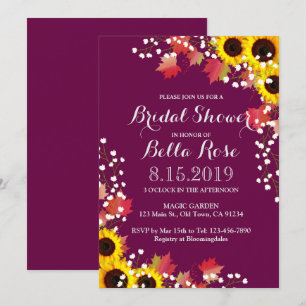 Invitación Cartas de ducha de novia rusas con capucha de gira