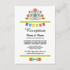Invitación Cartas de Fiesta de la recepción de bodas insertos