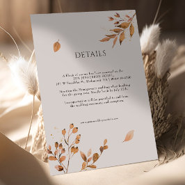 Invitación Cartas de inscripción en detalles del Boda "Fallin
