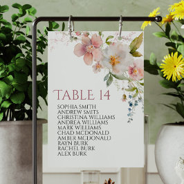 Invitación Cartas de la carta de asientos del Boda Rustic Wil