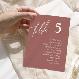 Invitación Cartas de la tabla de asientos de los Bodas de Ter