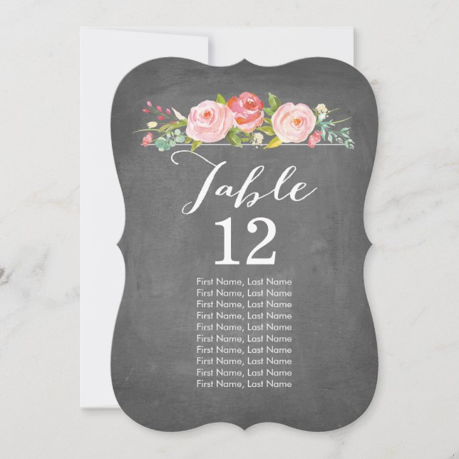 Invitación Cartas de mesa individuales de tablero de ajedrez  (Anverso)