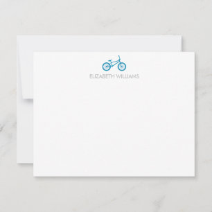 Invitación Cartas de notas de puntos grandes y la bicicleta a