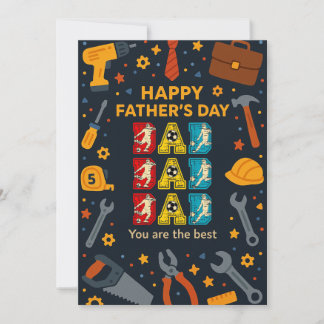 Invitación Cartas de regalo del Día de los Padres del Fútbol 