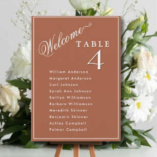 Invitación Cartas del plan de asientos de los Bodas de Terrac