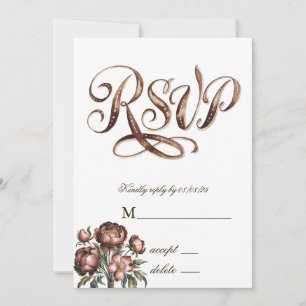 Invitación Cartas RSVP de la boda de la pareja de pintores de