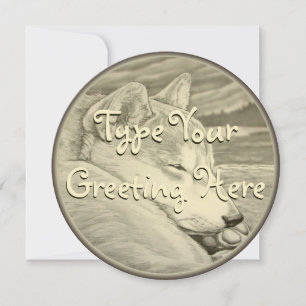 Invitación Cartas Shiba Inu personalizadas invitadas Shiba In