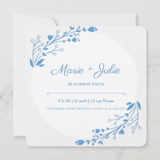 Invitación carte d'guest pour mariage , fiançailles